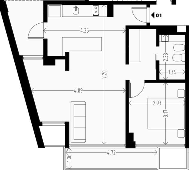 VENTA DEPARTAMENTO 1 DORMITORIO-ROSARIO-BALCON Y PATIO, FINANCIACION