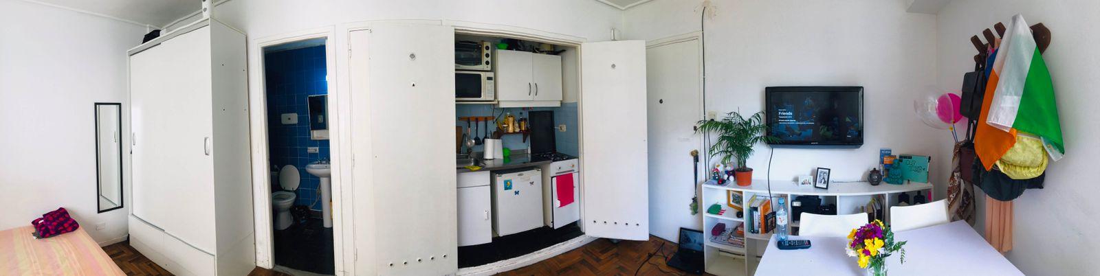 Departamento monoambiente amoblado - Vicente lopez 1700 - Recoleta