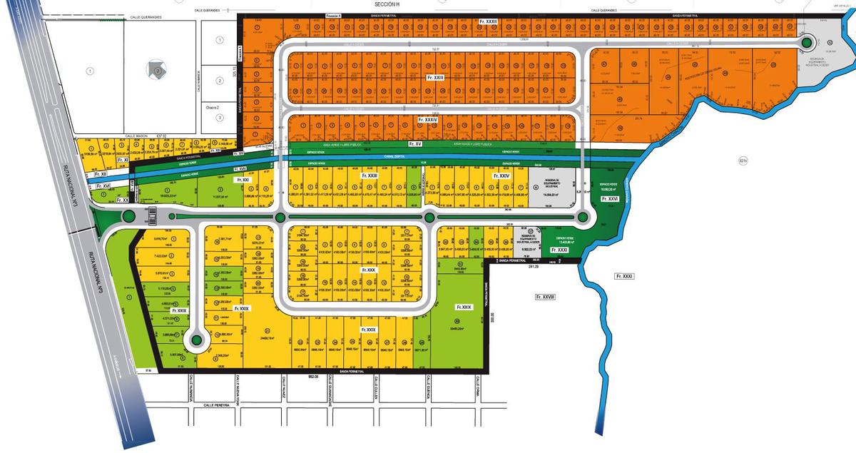 Fracción 19.944 m² en parque industrial La Matanza - Virrey Del Pino