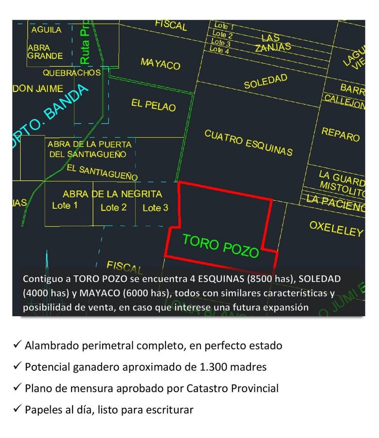 En venta campo en Clodomira - La Banda - Santiago del Estero