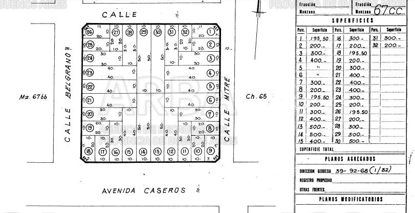 Lote en Barrio Martin Fierro; Santos vegas y Linch