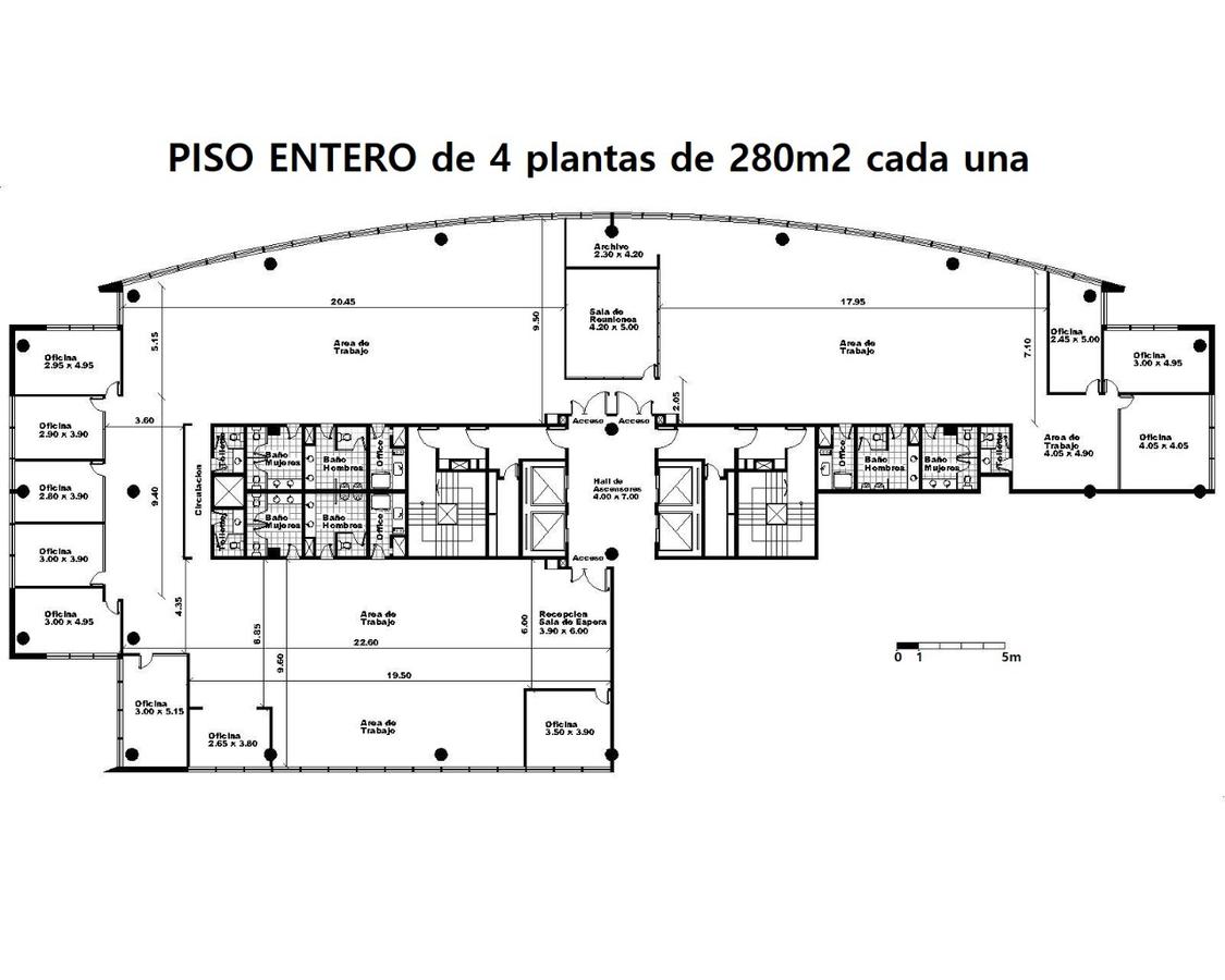 ALQUILER P. 2 AMOBLADO Oficina en BRISAS Puerto Madero  cocheras 2