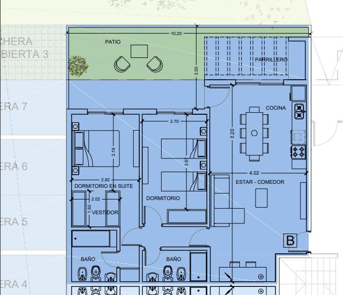 PRENVENTA EXCLUSIVA- Departamento 2 Dormitorios - Financiación - Galindo y Gobernador Vera - Funes. Planta baja con patio