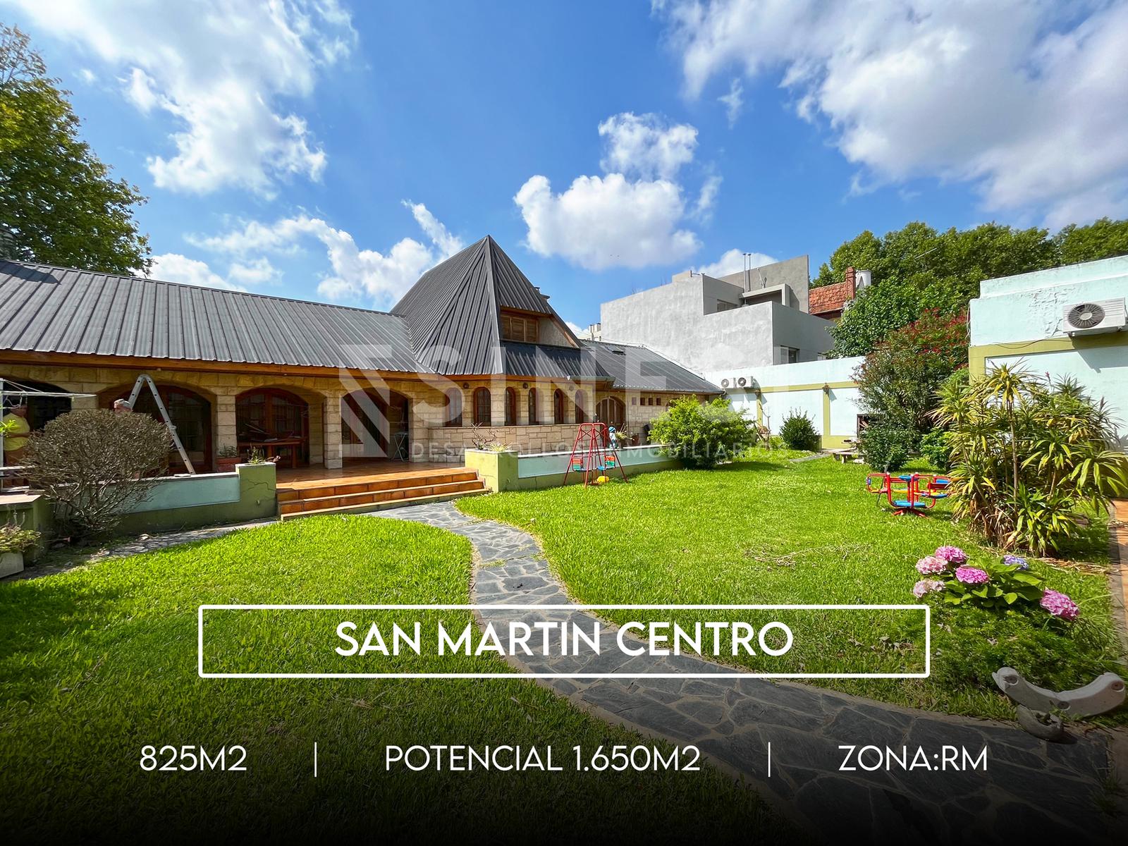 Terreno en  San Martin Centro - 1650m2 potenciales