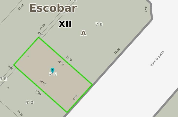 Lote en venta, calle Italia entre Mitre y Colón, Escobar centro