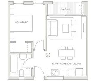 Departamento 1 dormitorio con cochera y baulera en Puerto Norte