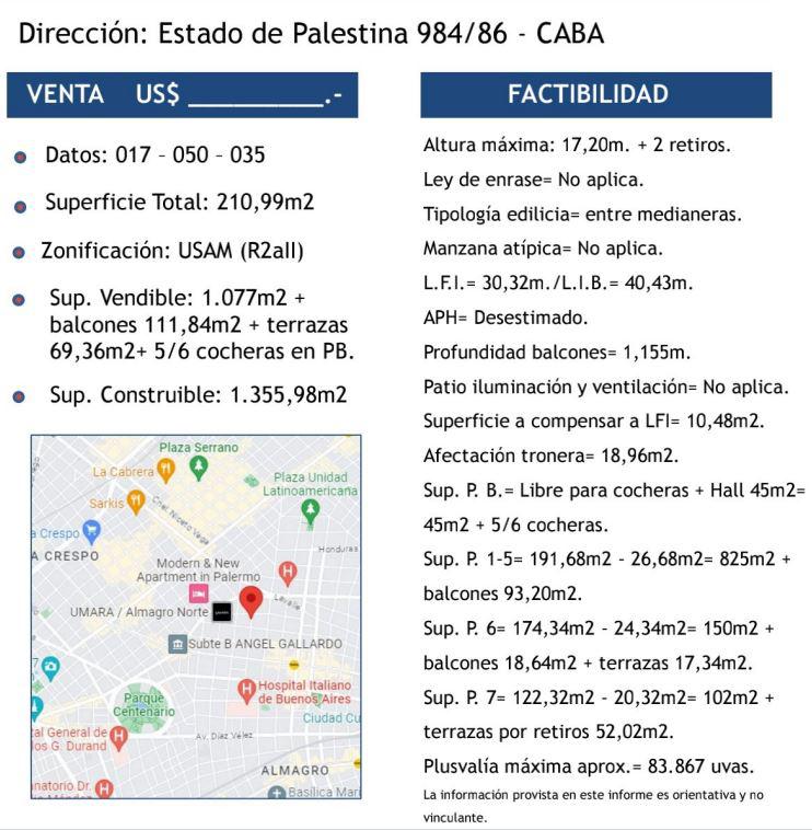 Terreno en Palestina al 900