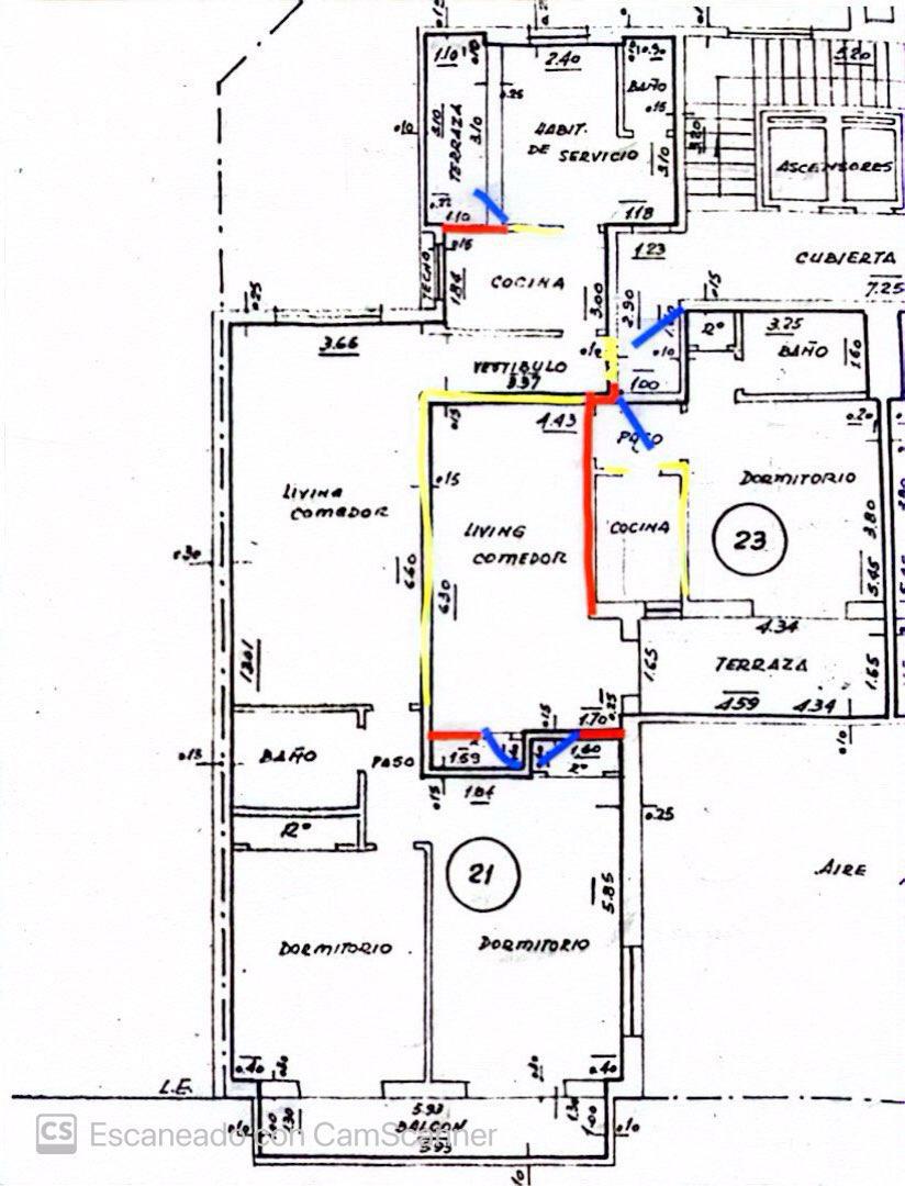 Departamento  en Venta 4 ambientes Doble Balcon Luminoso