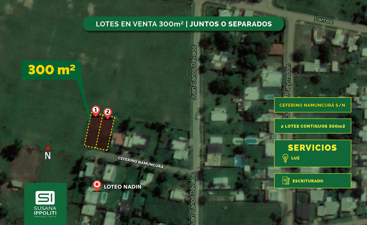 Lotes contiguos Lote Nadin Roldán - 300m2 en venta