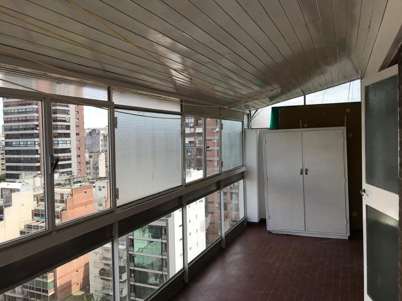 Departamento con 3 dormitorios y balcon terraza alucinante con vista a los bosques de Palermo