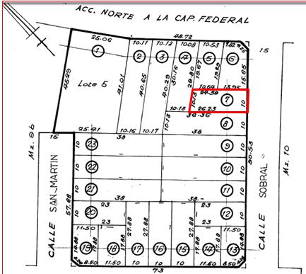 Terreno 254 m2 - Area de Promoción El Triángulo - a 50 metros de colectora