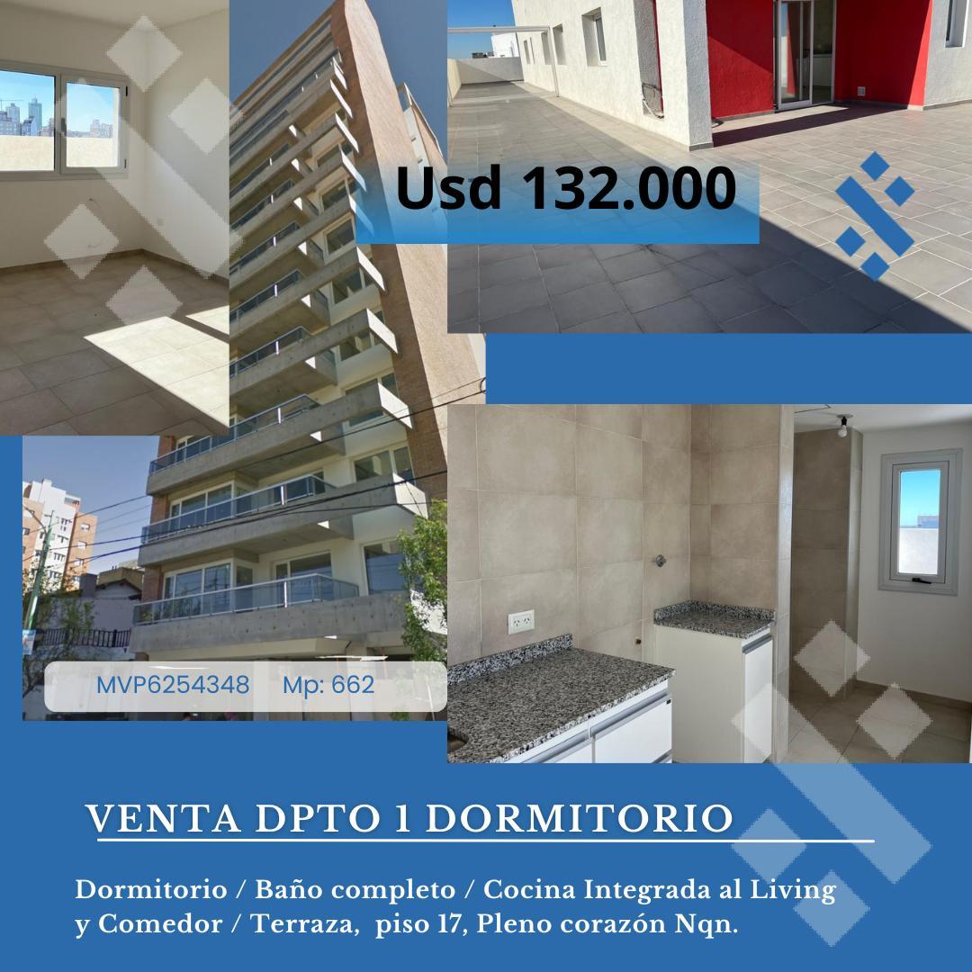 Venta departamento 1 dorm. con terraza. Carlos H Rodriguez . Micro centro Nqn