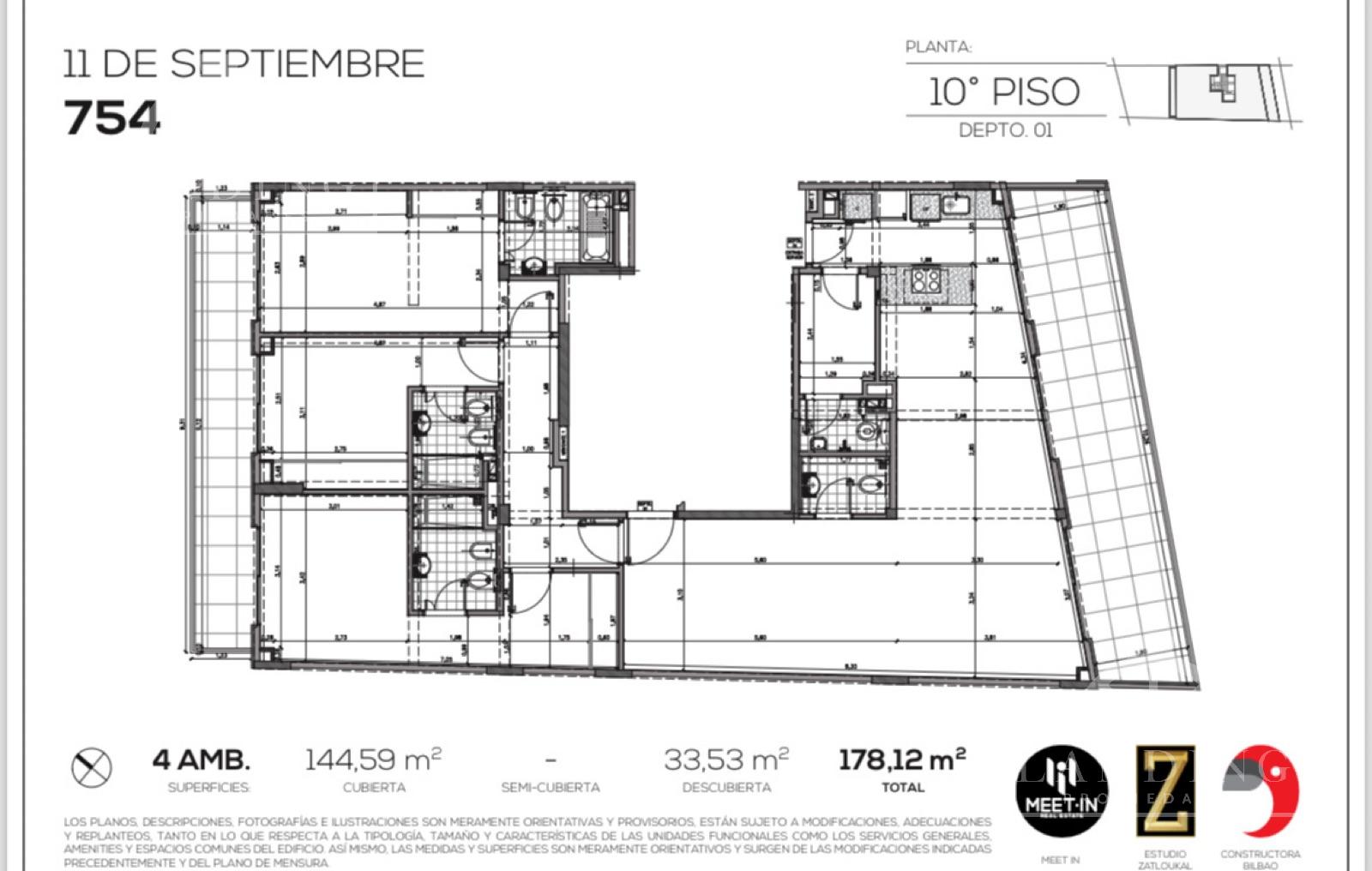 Venta Departamento 4 Ambientes en Suite con Cochera en Belgrano