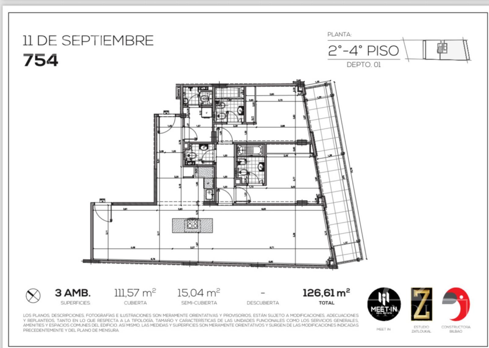 Venta Departamento 3 Ambientes en Suite con Cochera en Belgrano