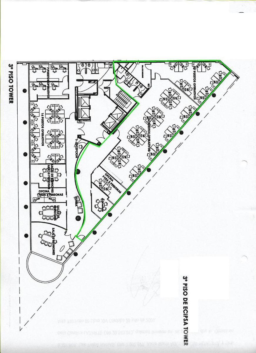 Oficina Alquiler - Piso 3 - Edificio Inteligente - Ecipsa Tower - Av. Hipólito Yrigoyen 146