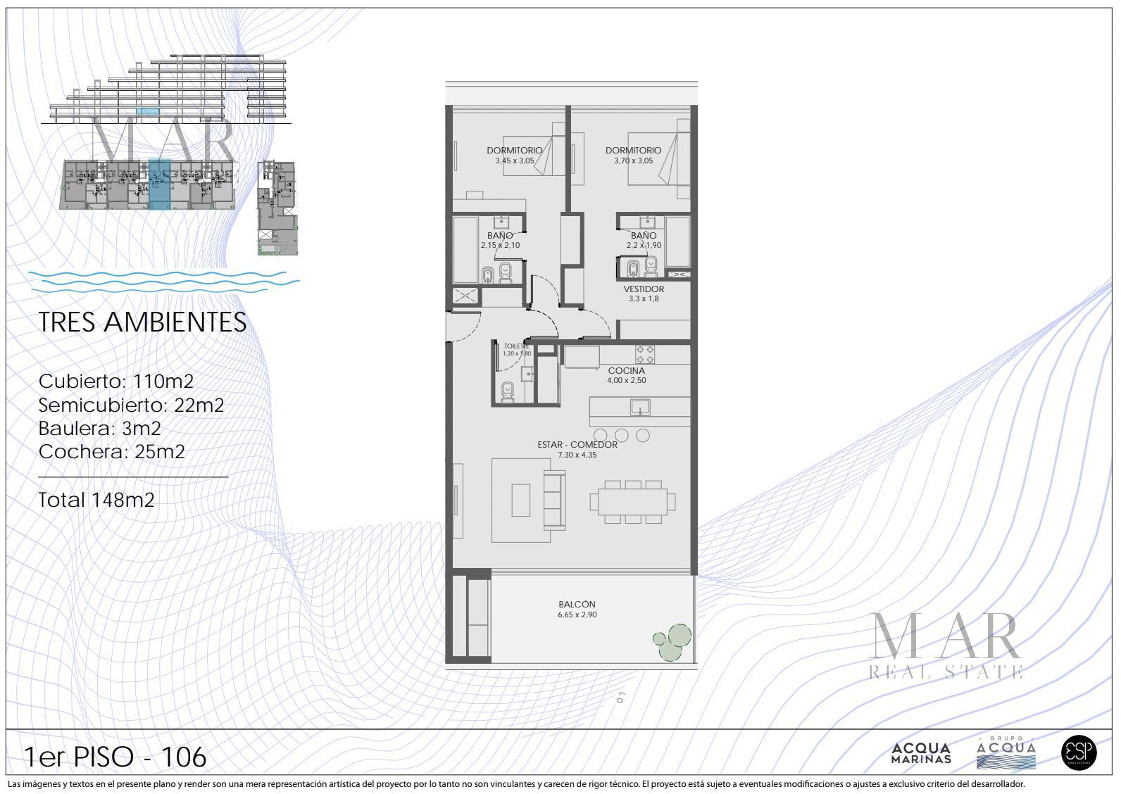 Departamento en Venta en Acqua Marinas, Nordelta con salida al río