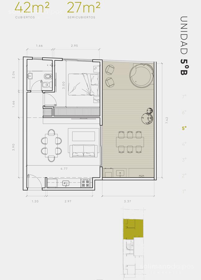 Venta - Departamento 2 amb con terraza - Villa Urquiza