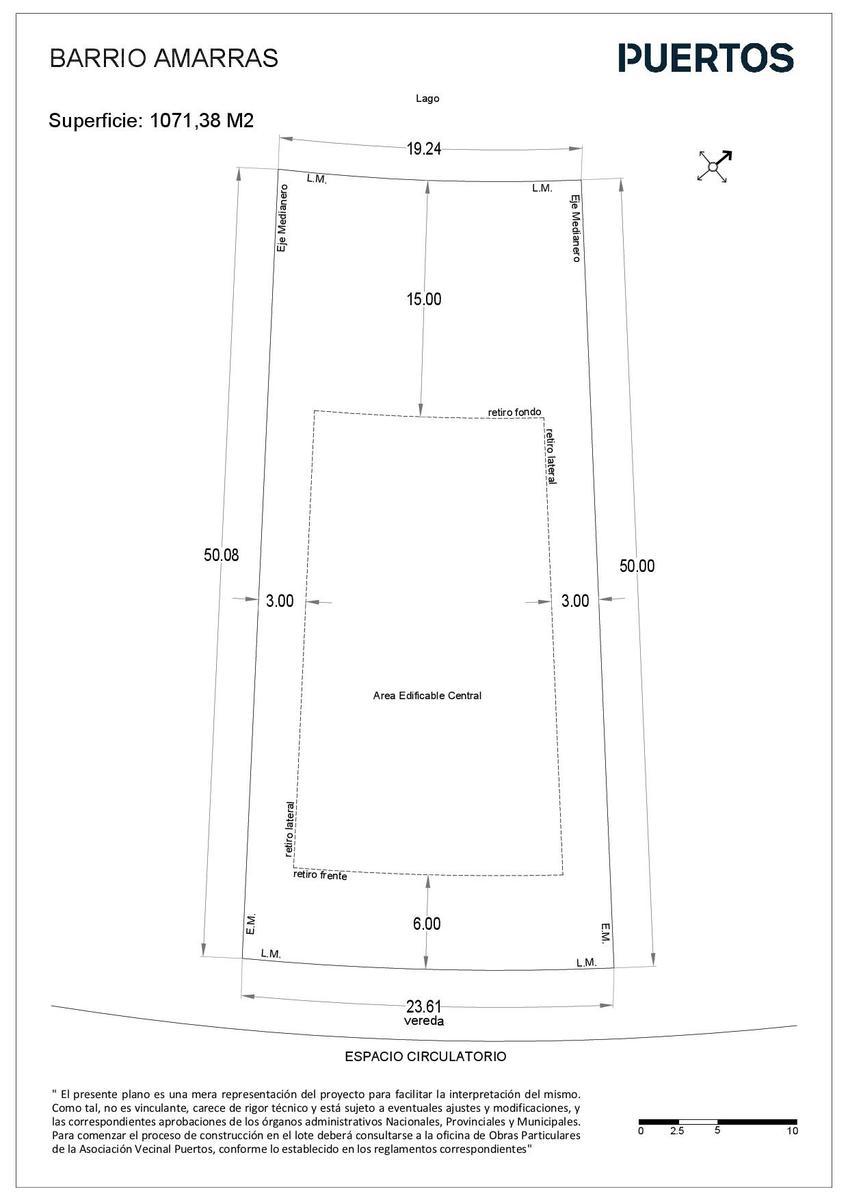 Terreno en venta en el BARRIO AMARRAS - PUERTOS / ESCOBAR