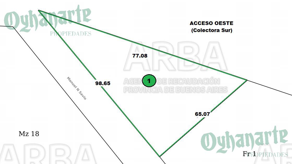 77m s/ ACCESO OESTE - INDUSTRIAL - Ref. 2134