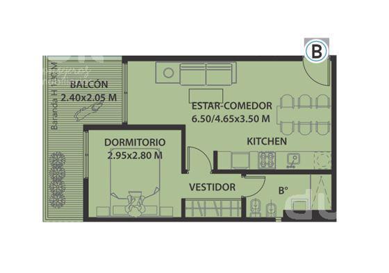 Departamento al frente en Nueva Cordoba - Oportunidad!