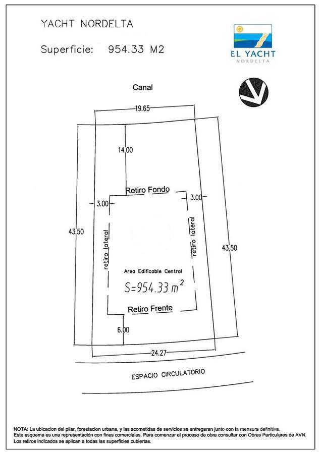 Lote en venta en El Yacht, Nordelta