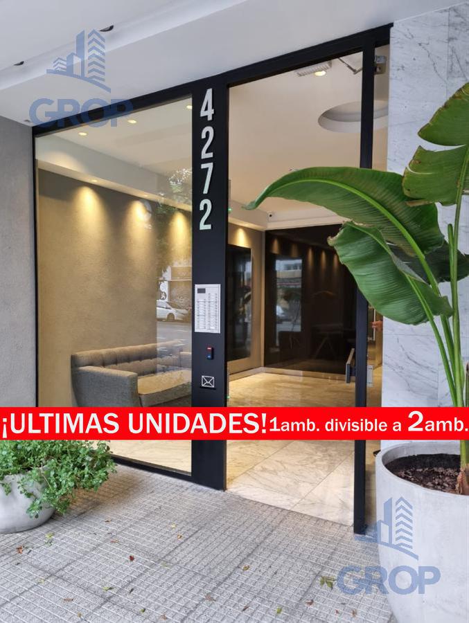 venta departamento 1 ambiente divisible.Balcón.Amenities.Apto profesional.Villa Crespo. A estrenar